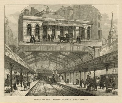 Erweiterung der Metropolitan Railway nach Aldgate von English School