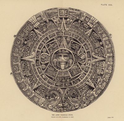 Der Azteken-Kalenderstein von English School