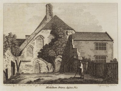 Michelham Priory, Sussex, 1785 von English School
