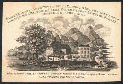 Miller & Jones, Hersteller von Ale und Porter für den Export, Visitenkarte von English School
