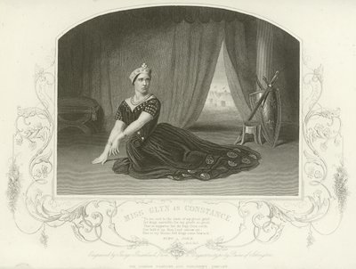 Miss Glyn als Constance, König Johann, Akt III, Szene I von English School
