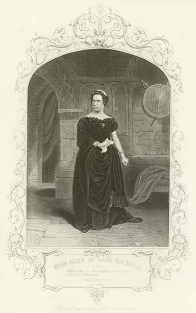 Miss Glynn als Lady Macbeth von English School