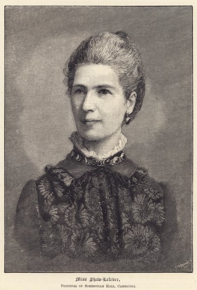 Miss Shaw-Lefevre, Direktorin des Somerville Hall, Cambridge von English School