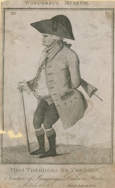 Miss Theodora De Verdion, Sprachlehrerin und Buchhändlerin von English School
