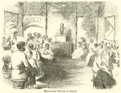 Missionskirche in Ceylon von English School