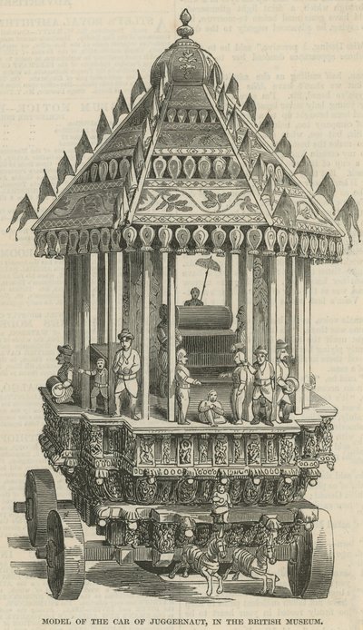 Modell des Wagens von Juggernaut von English School