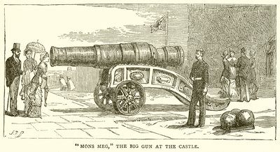 Mons Meg, die große Kanone im Schloss von English School