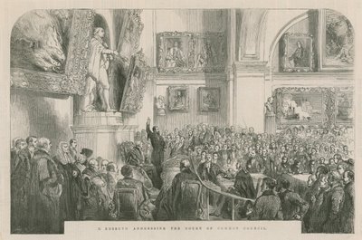 Monsieur Kossuth spricht vor dem Gemeinderat von English School