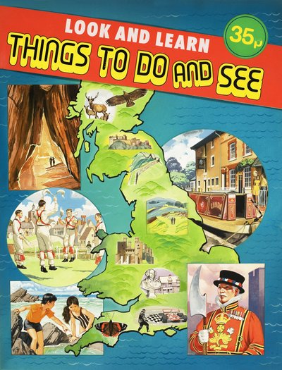 Montage von Bildern um eine Karte von Großbritannien von English School