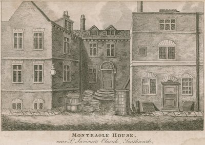 Monteagle House, in der Nähe der St. Saviours Kirche, Southwark, London von English School