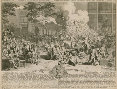 Denkmal, der Nachwelt geweiht, zur Erinnerung an die unglaubliche Torheit des 20. Jahres des 18. Jahrhunderts von English School
