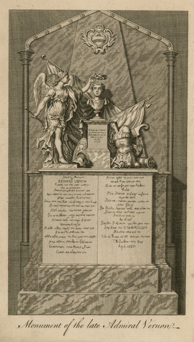 Denkmal für Admiral Edward Vernon von English School