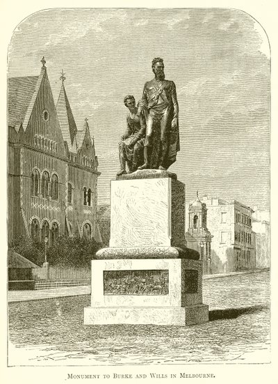 Denkmal für Burke und Wills in Melbourne von English School