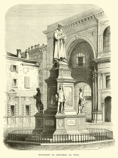 Denkmal für Leonardo da Vinci von English School