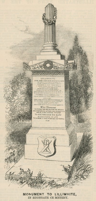 Denkmal für Lilliwhite von English School