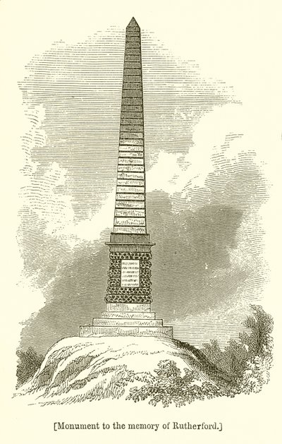 Denkmal zum Gedenken an Rutherford von English School