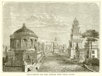 Denkmäler an der Via Appia bei Rom von English School