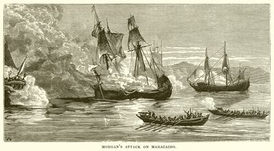 Morgans Angriff auf Maracaibo von English School