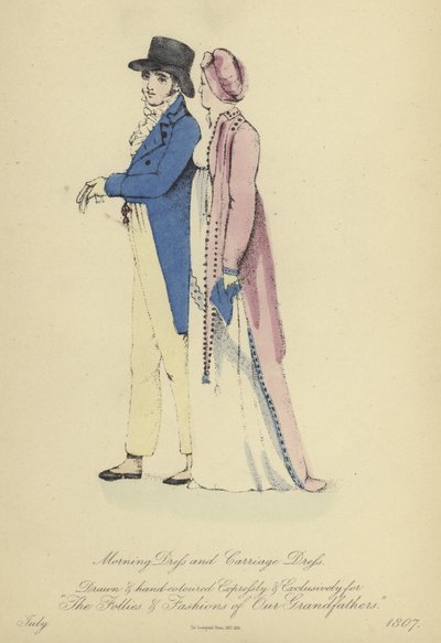 Morgenkleid und Kutschenkleid von English School
