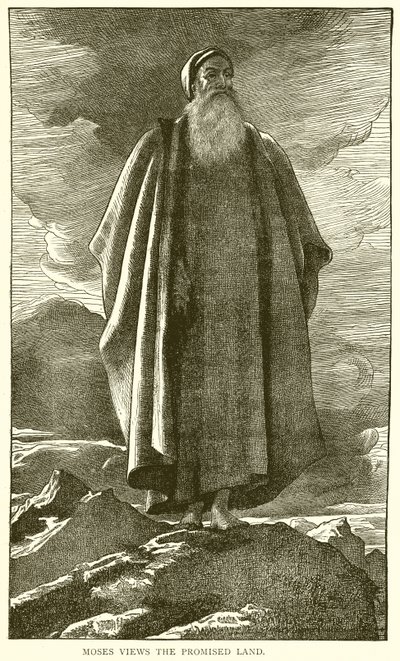 Moses sieht das gelobte Land von English School