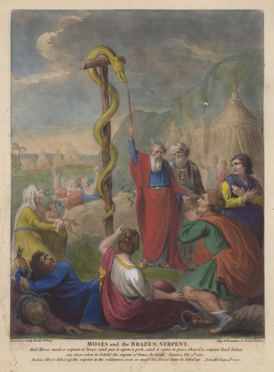 Moses und die eherne Schlange von English School
