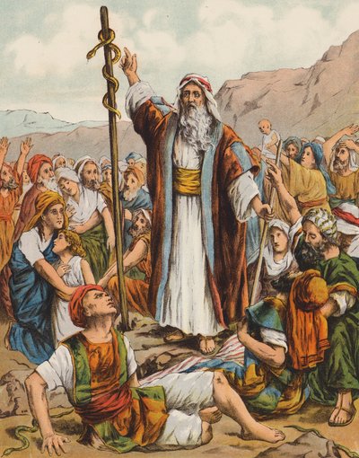 Moses und die eherne Schlange von English School