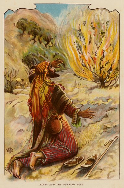 Moses und der brennende Dornbusch von English School
