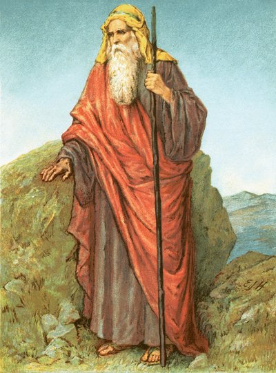 Moses betrachtet das gelobte Land von English School