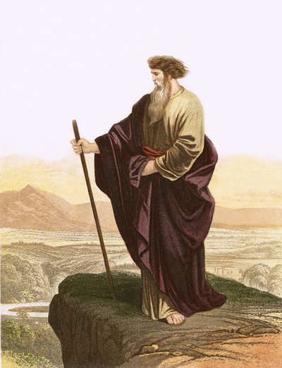 Moses betrachtet das gelobte Land von English School