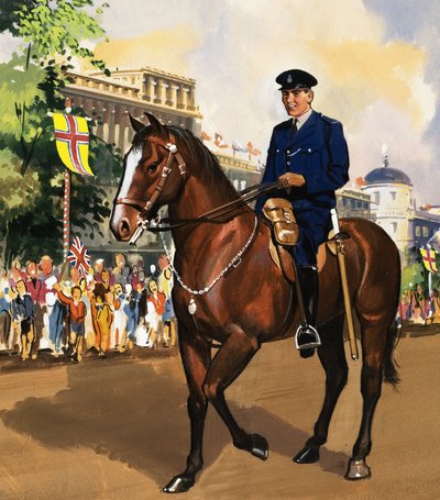Berittener Polizist von English School