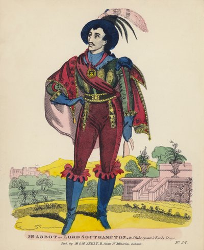 Mr Abbot als Lord Southampton, in Shakespeares frühen Tagen von English School