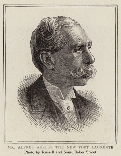Herr Alfred Austin, der neue Poet Laureate (Stich) von English School