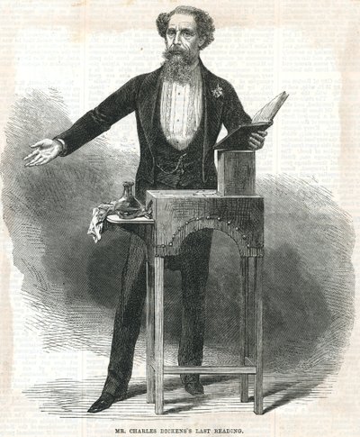 Herr Charles Dickens letzte Lesung von English School