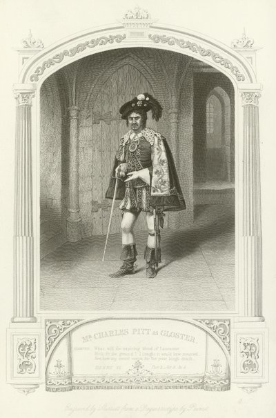 Mr. Charles Pitt als Gloster, Heinrich VI, Teil III von English School