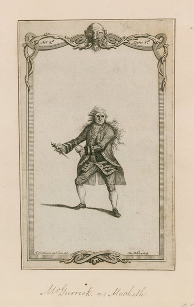 Mr Garrick als Macbeth von English School