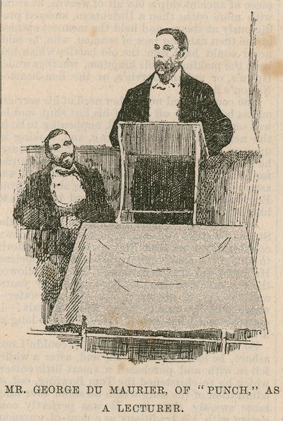 Mr George Du Maurier, von Punch, als Dozent von English School