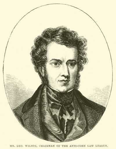 Mr. George Wilson, Vorsitzender der Anti-Corn Law League von English School