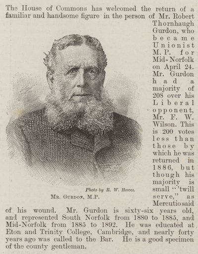 Herr Gurdon, MP von English School