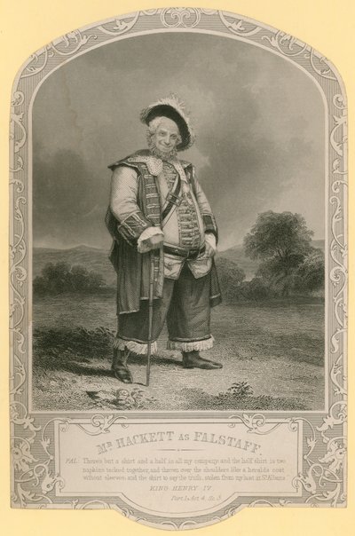 Mr Hackett als Falstaff von English School