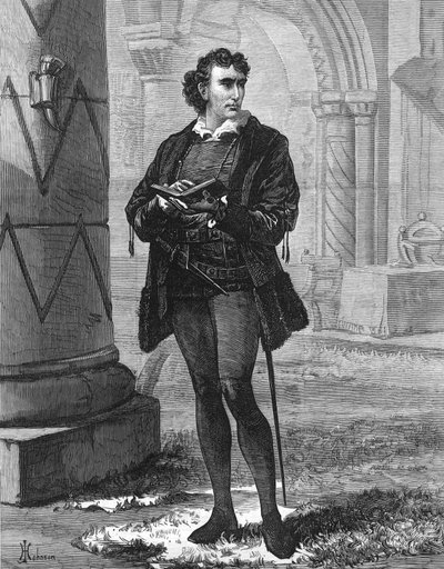 Mr. Henry Irving als Hamlet im Lyceum Theatre von English School