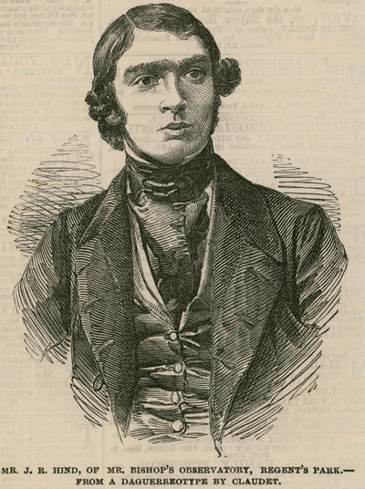 Mr. J. R. Hind vom Observatorium von Mr. Bishop, Regents Park von English School