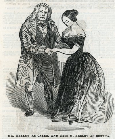 Herr Keeley als Caleb und Fräulein M. Keeley als Bertha von English School