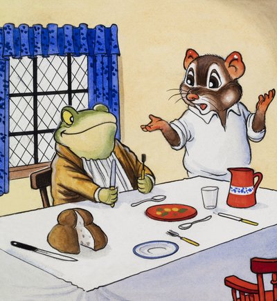 Herr Kröte wartet auf sein Essen von English School