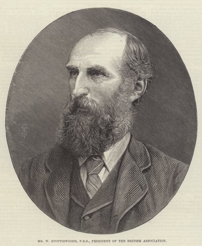 Mr. W. Spottiswoode, FRS, Präsident der British Association (Gravur) von English School