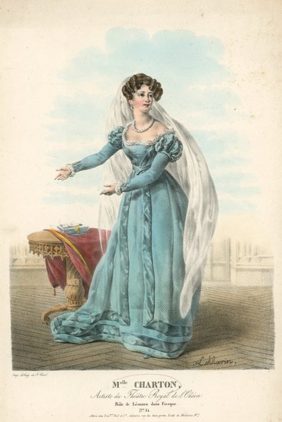 Mrs. Charton, Künstlerin des Théâtre Royal de l