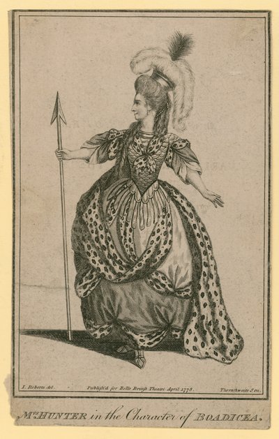 Mrs Hunter in der Rolle der Boadicea von English School