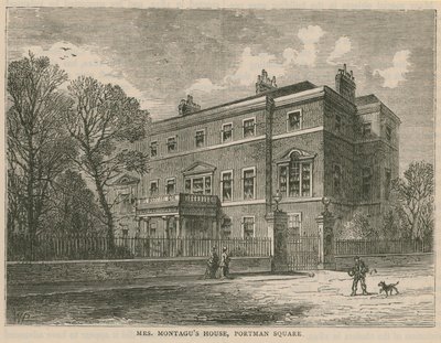 Haus von Mrs Montagu, Portman Square, London von English School