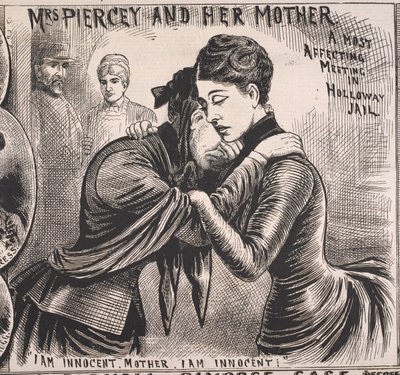 Mrs. Piercey und ihre Mutter, Illustrated Police News, 22. November 1890 von English School