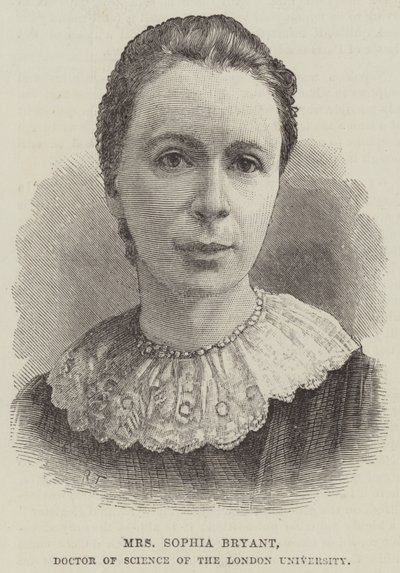 Frau Sophia Bryant, Doktor der Wissenschaften der Universität London (Gravur) von English School