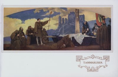 Wandgemälde im Peter Robinson Restaurant: Tannhäuser von English School